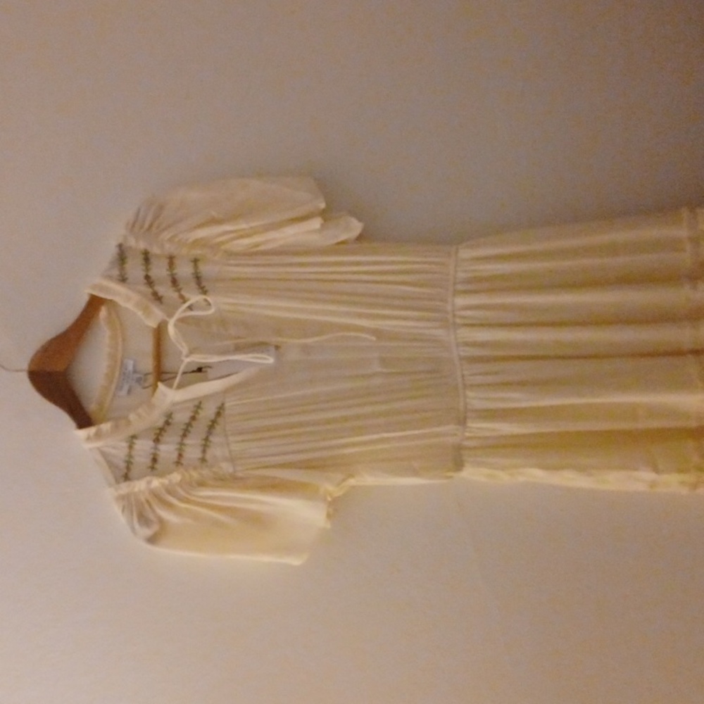 Current Air Cream Colored Summer Dress NWT